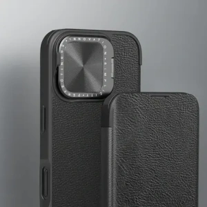Kup Etui Nillkin Qin Prop Leather Case Apple iPhone 16 czarne - NLK1610 - {ean13} - Sklep Home Screen