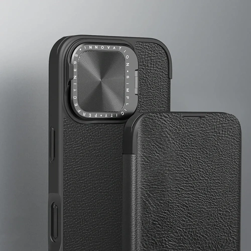 Kup Nillkin Qin Prop Bőr Tok Apple iPhone 16 fekete - NLK1610 - {ean13} - Sklep Home Screen