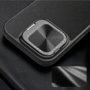 Kup Etui Nillkin Qin Prop Leather Case Apple iPhone 16 czarne - NLK1610 - {ean13} - Sklep Home Screen