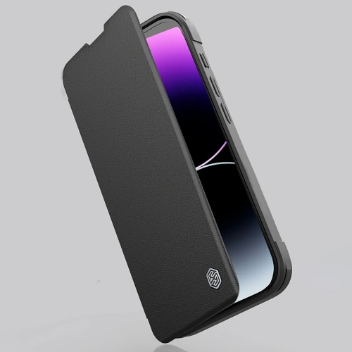 Kup Nillkin Qin Prop Bőr Tok Apple iPhone 16 fekete - NLK1610 - {ean13} - Sklep Home Screen