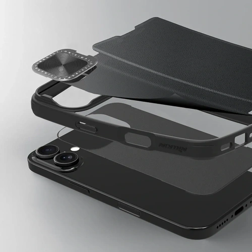 Kup Etui Nillkin Qin Prop Leather Case Apple iPhone 16 černé - NLK1610 - {ean13} - Sklep Home Screen