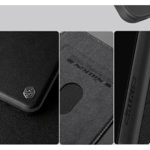 Kup Etui Nillkin Qin Prop Leather Case Apple iPhone 16 czarne - NLK1610 - {ean13} - Sklep Home Screen