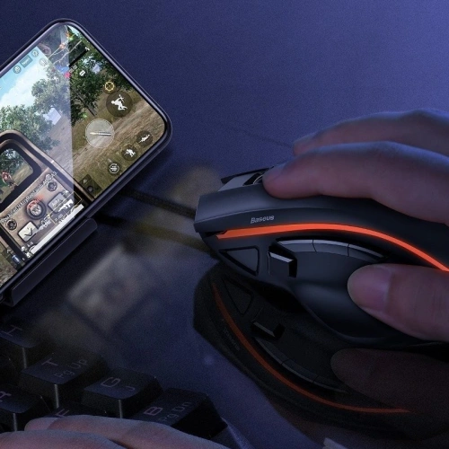 Kup Gaming egér Baseus GAMO GM01, 9 programozható gomb, 6400DPI (fekete) - BSU1158BLK - {ean13} - Sklep Home Screen