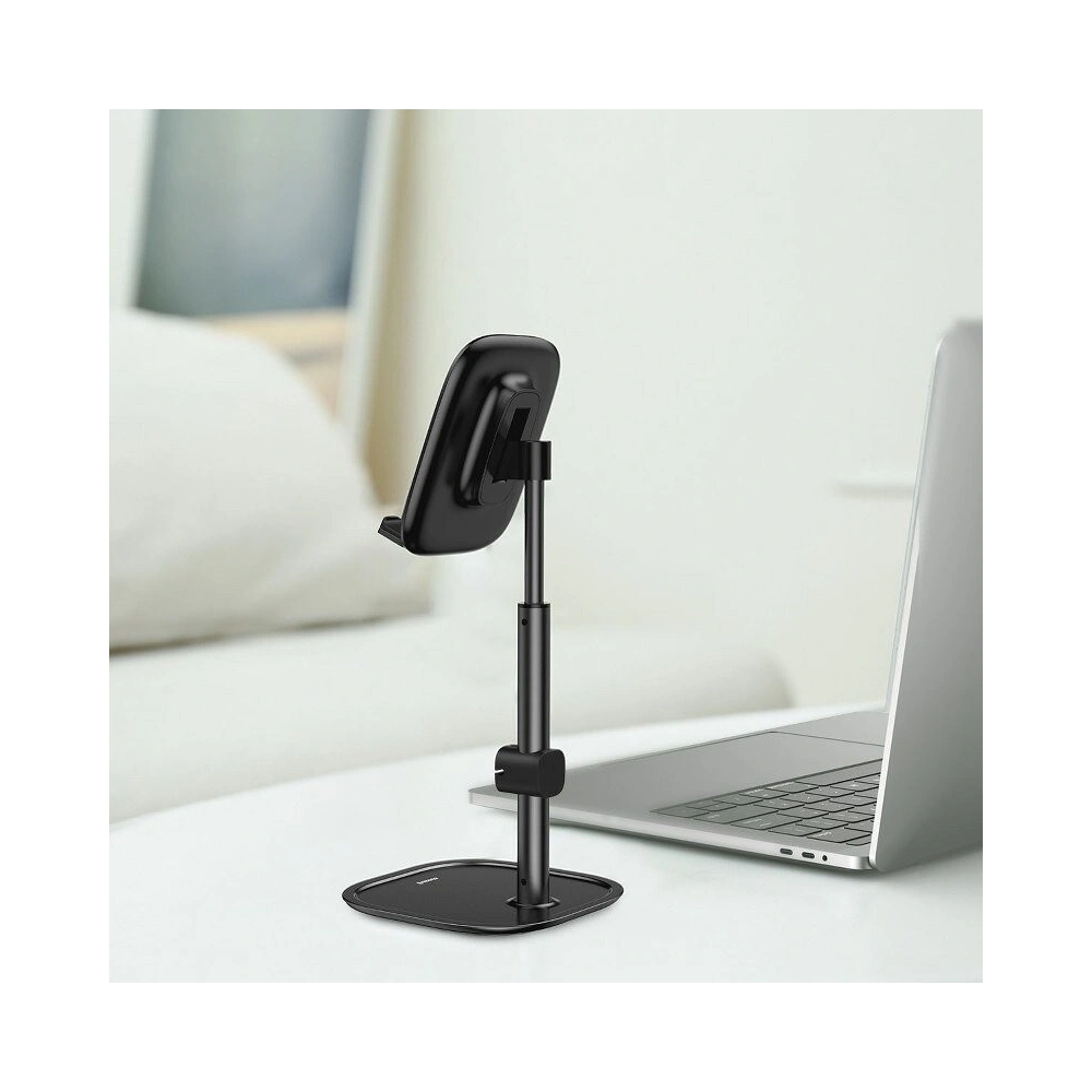 Stojak teleskopowy Baseus na telefon/tablet (czarny)