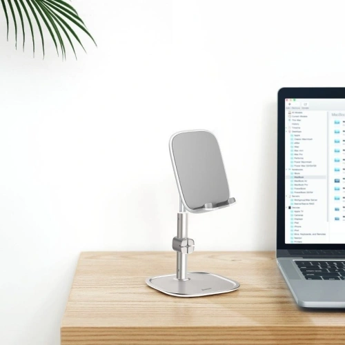 Buy Baseus Literary Youth Desktop Bracket (Telescopic)Silver - BSU1163SLV - {ean13} - Home Screen Store Europe