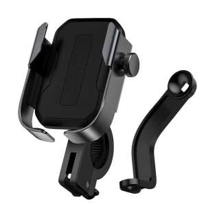 Baseus Telefonhalter Armor für Motorrad / Fahrrad / Roller / Scooter (schwarz)