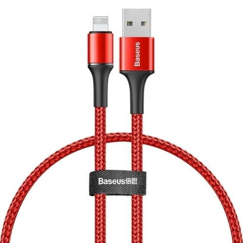 Buy Baseus halo data cable USB For iP 2.4A 0.25m Red - BSU1170RED - {ean13} - Home Screen Store Europe