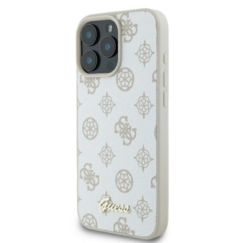Kup Guess GUHMP16LPGPYSH Apple iPhone 16 Pro hardcase Peony Script Logo MagSafe alb - GUE004042 - {ean13} - Sklep Home Screen