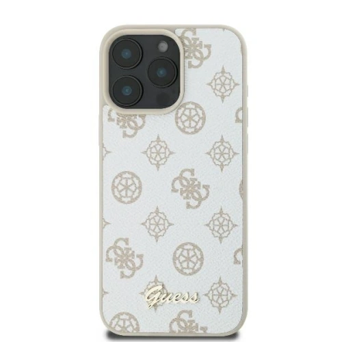Kup Guess GUHMP16LPGPYSH Apple iPhone 16 Pro Hardcase Peony Script Logo MagSafe weiß - GUE004042 - {ean13} - Sklep Home Screen
