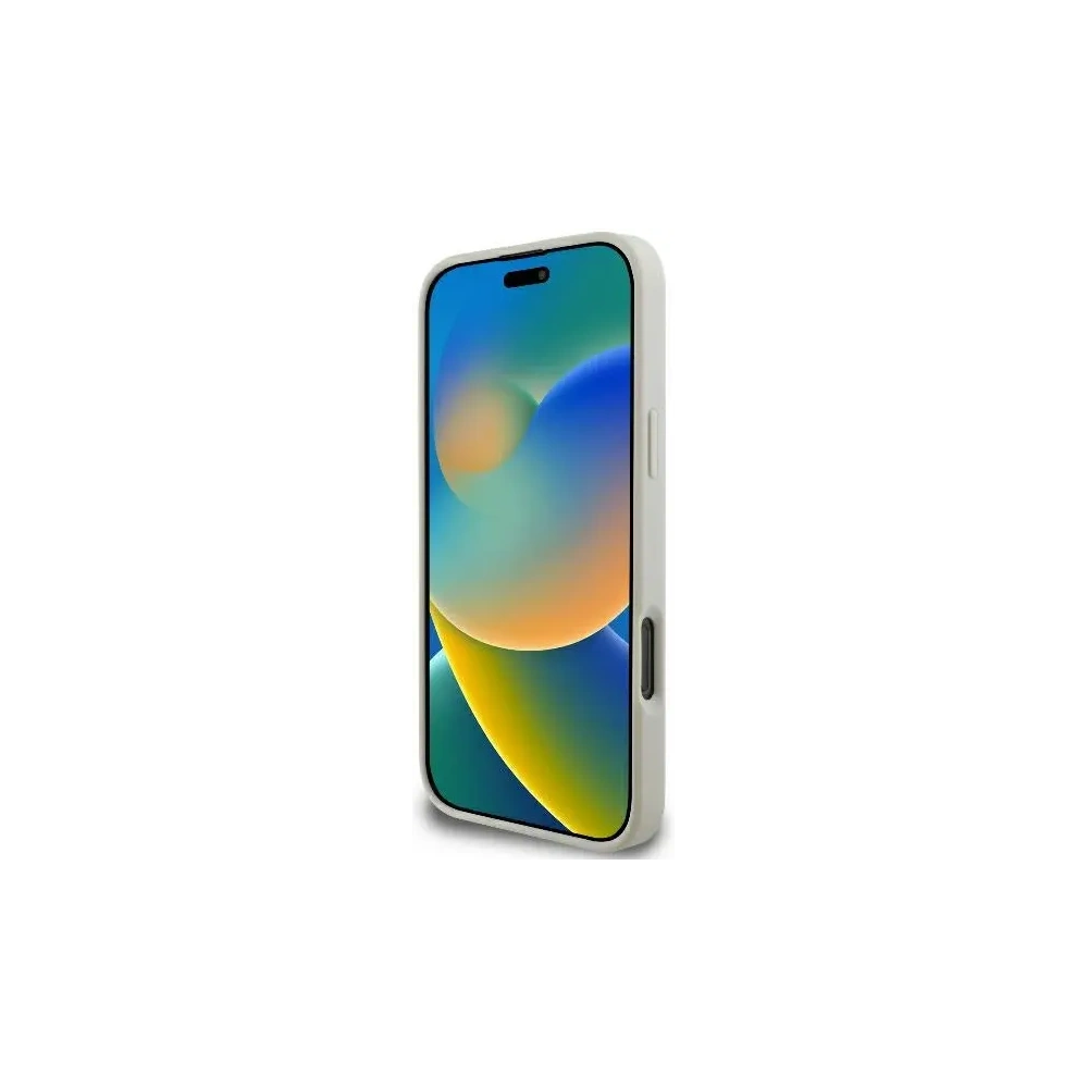 Etui Guess GUHMP16LPGPYSH Apple iPhone 16 Pro hardcase Peony Script Logo MagSafe biały/white