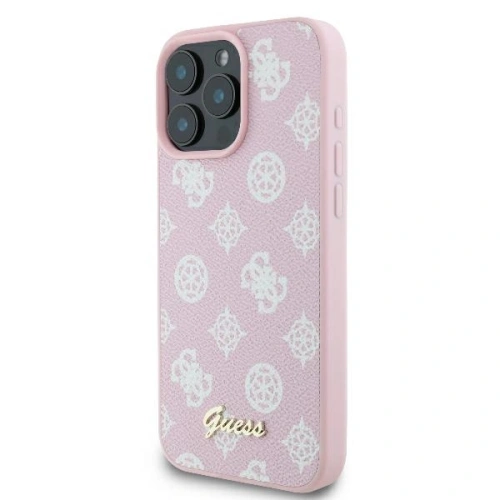 Kup Etui Guess GUHMP16LPGPYSP Apple iPhone 16 Pro hardcase Peony Script Logo MagSafe růžový/pink - GUE004040 - {ean13} - Sklep Home Screen