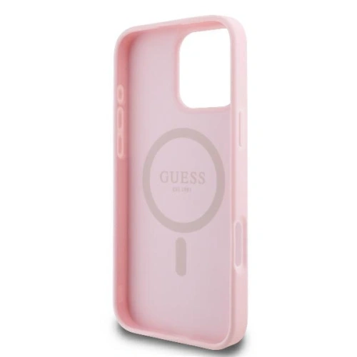 Kup Etui Guess GUHMP16LPGPYSP Apple iPhone 16 Pro hardcase Peony Script Logo MagSafe růžový/pink - GUE004040 - {ean13} - Sklep Home Screen