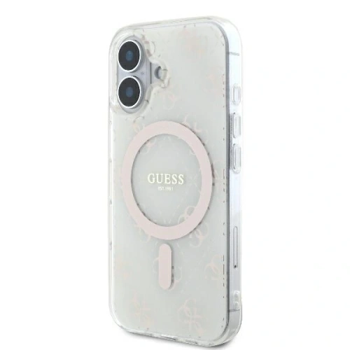 Buy Guess GUHMP16MH4DTEH Apple iPhone 16 Plus hardcase IML 4G Background MagSafe white - GUE003973 - {ean13} - Home Screen Store Europe