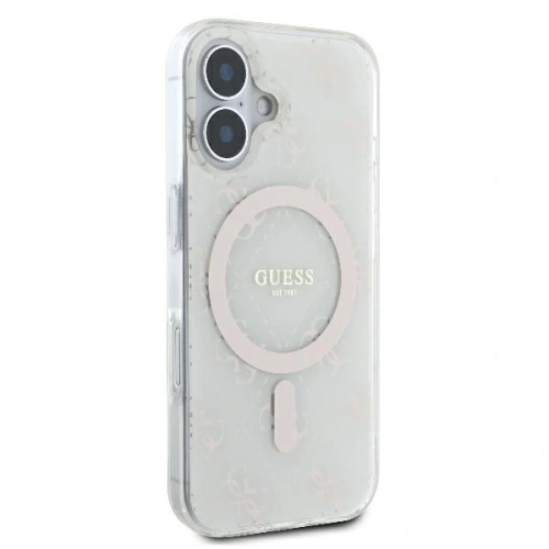 Buy Guess GUHMP16MH4DTEH Apple iPhone 16 Plus hardcase IML 4G Background MagSafe white - GUE003973 - {ean13} - Home Screen Store Europe