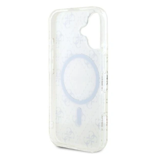 Buy Guess GUHMP16MH4DTEH Apple iPhone 16 Plus hardcase IML 4G Background MagSafe white - GUE003973 - {ean13} - Home Screen Store Europe