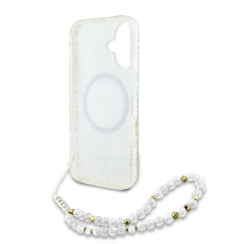 Kup Etui Guess GUHMP16MHCPOFPH Apple iPhone 16 Plus hardcase IML Flowers Allover Electro With Pearl Strap MagSafe bílý/white - GUE003946 - {ean13} - Sklep Home Screen