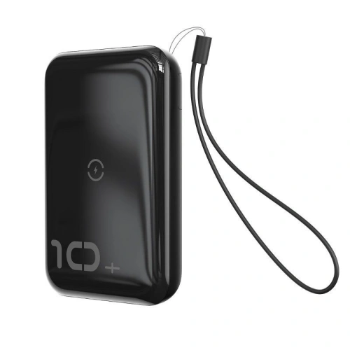 Kup Baseus Powerbank Mini S mit induktivem Laden, 10000mAh, 18W, USB (schwarz) - BSU1177BLK - {ean13} - Sklep Home Screen