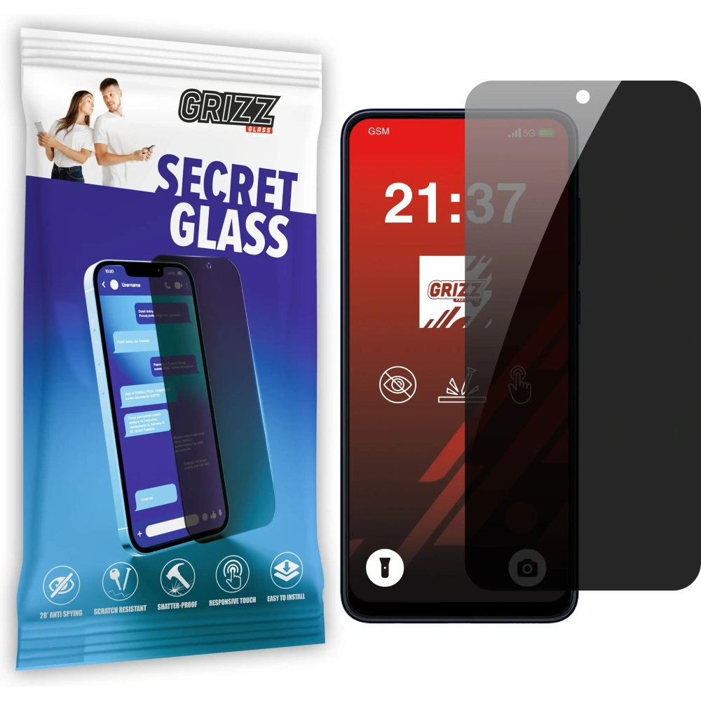 Matowe szkło prywatyzujące GrizzGlass SecretGlass do Samsung Galaxy F05