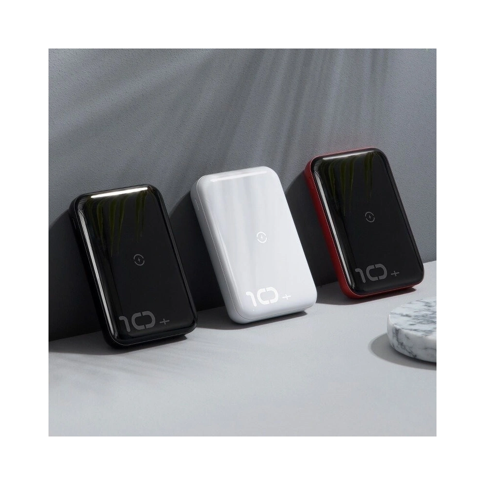 Powerbank Baseus Mini S z ładowaniem indukcyjnym, 10000mAh, 18W, USB (czarny)