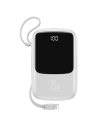 Powerbank Baseus Qpow Lightning kábellel, 10000mAh, 3A, 15W (fehér)