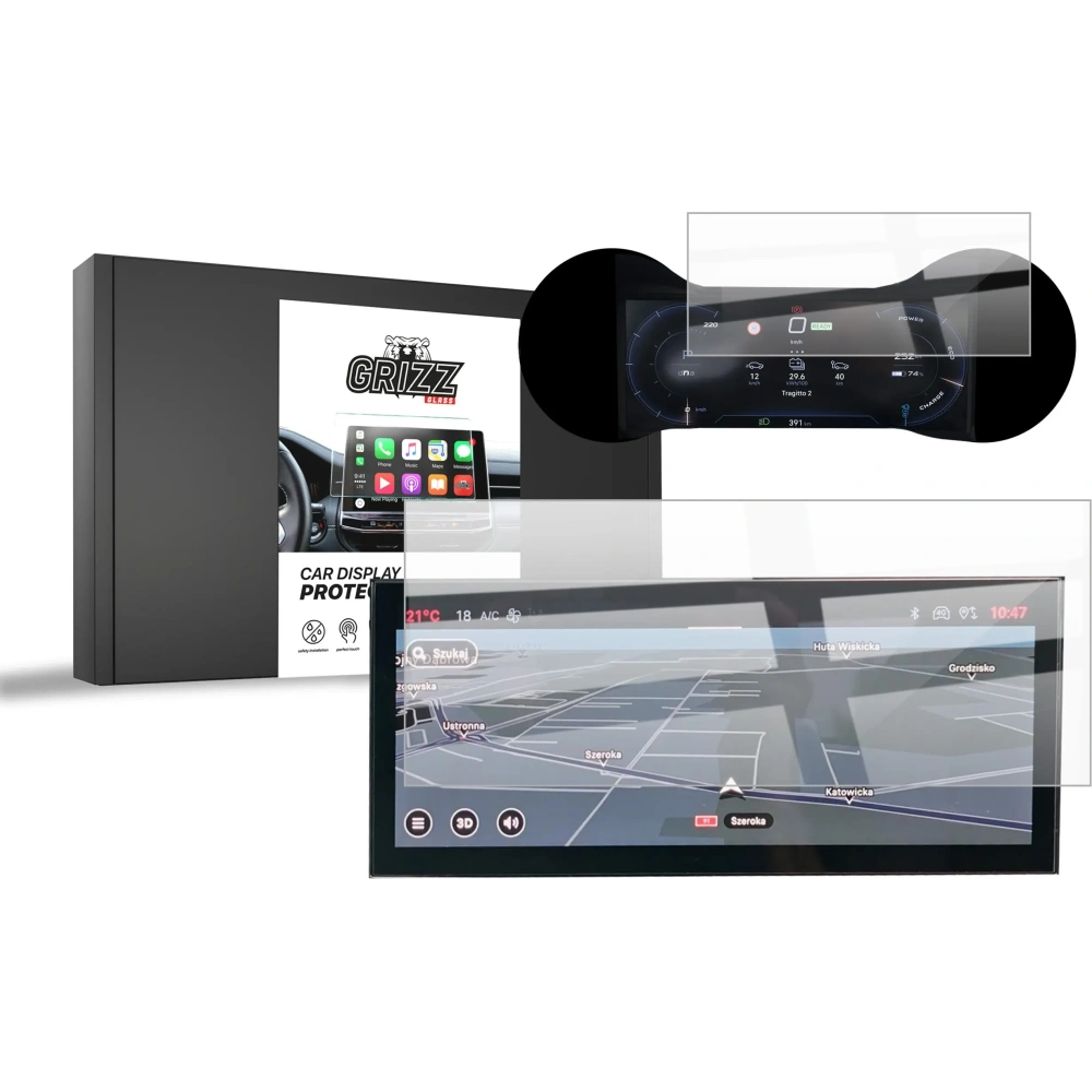 Folia ceramiczna GrizzGlass CarDisplay Protection do Alfa Romeo Junior 10,25" 2024-2025 [2w1]