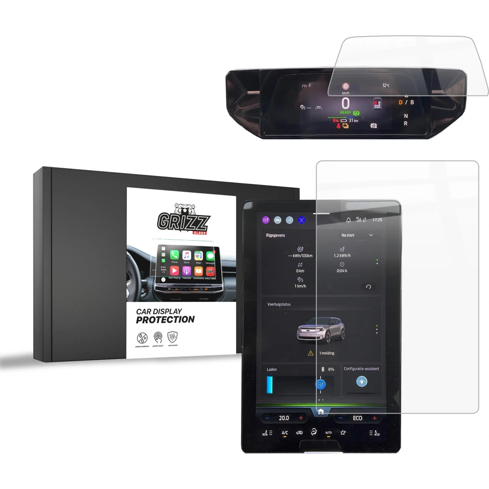 Folia ceramiczna GrizzGlass CarDisplay Protection do Ford Explorer EV 14,6" 2024-2025 [2w1]