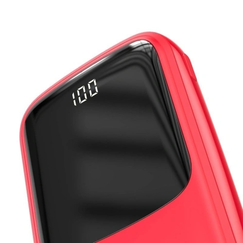 Kup Powerbank Baseus Qpow z kablem Lightning, 10000mAh, 3A, 15W (czerwony) - BSU1183RED - {ean13} - Sklep Home Screen