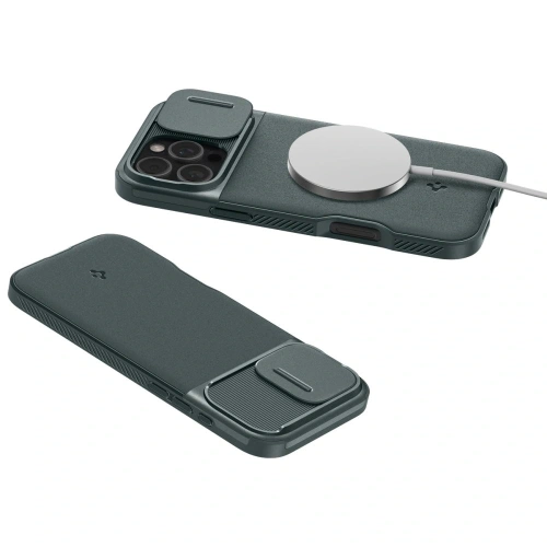 Kup Spigen Optik Armor Mag MagSafe Apple iPhone 16 Pro Max Abyss Grün - SPN16491 - {ean13} - Sklep Home Screen