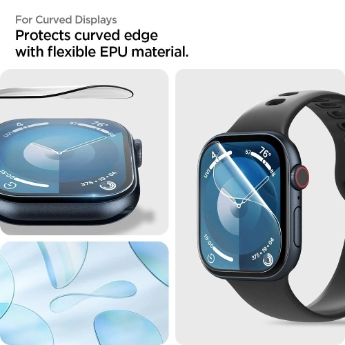 Buy Spigen Elite Shield Ez Fit Apple Watch 10 46mm Clear [2 PACK] - SPN16493 - {ean13} - Home Screen Store Europe