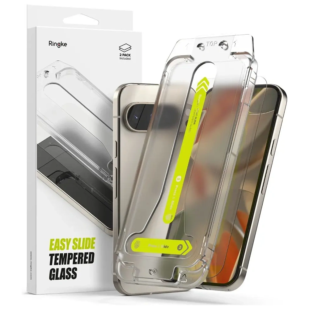 Szkło hartowane Ringke Easy Slide Google Pixel 9 / 9 Pro / 10 / 10 Pro Clear [2 PACK]