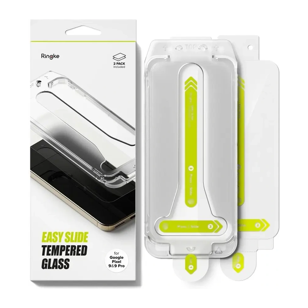 Szkło hartowane Ringke Easy Slide Google Pixel 9 / 9 Pro / 10 / 10 Pro Clear [2 PACK]