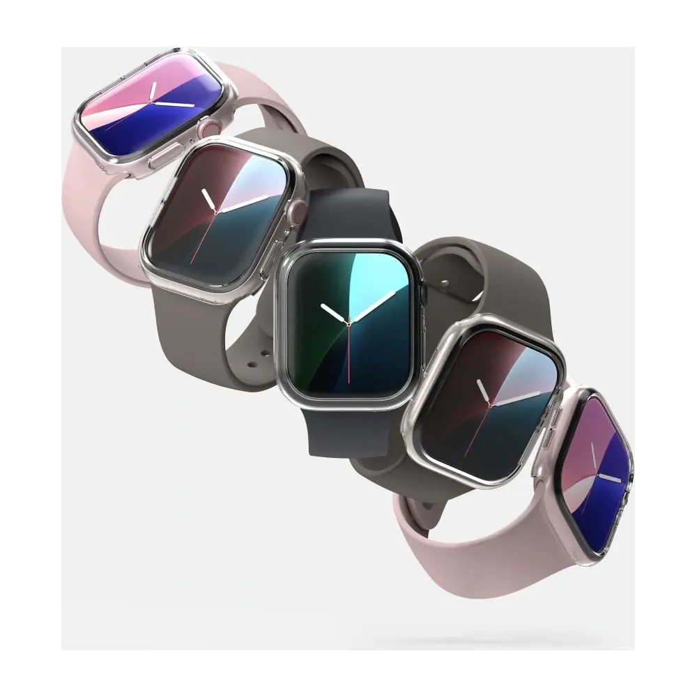 Etui Ringke Slim Apple Watch 10 / 11 42mm Clear & Matte Black [2 PACK]