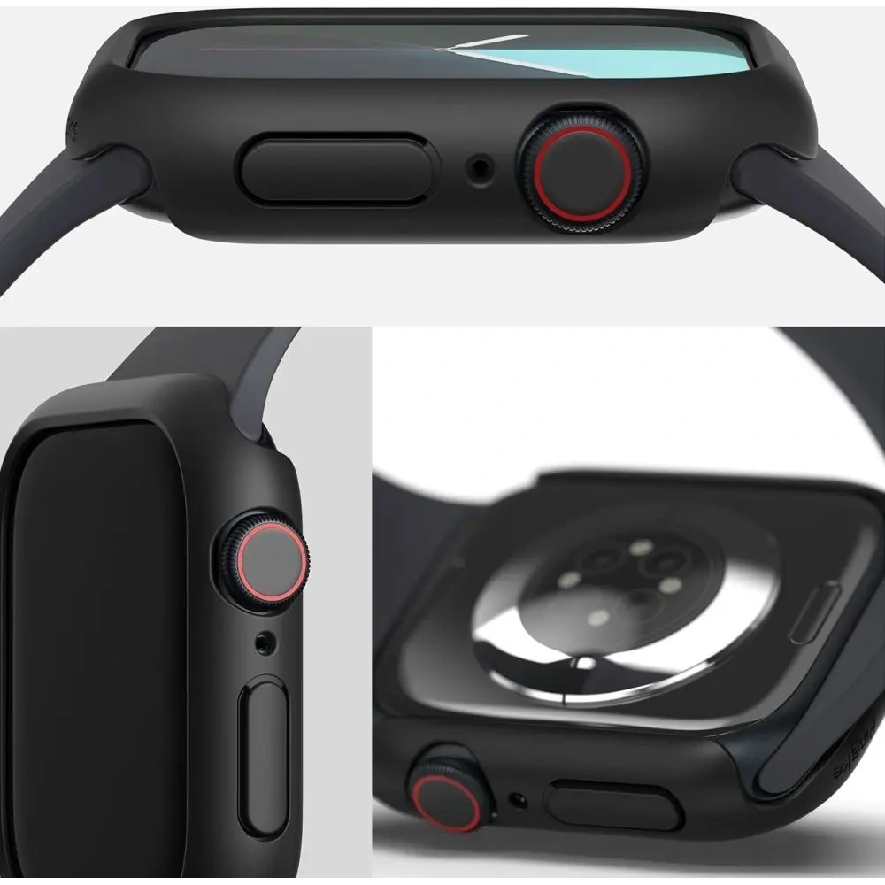 Etui Ringke Slim Apple Watch 10 / 11 46mm Clear & Matte Black [2 PACK]