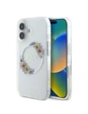 Buy Guess GUHMP16MHFWFCT Apple iPhone 16 Plus hardcase IML Flowers Wreath MagSafe transparent - GUE3638 - {ean13} - Home Screen Store Europe