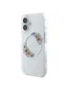 Buy Guess GUHMP16MHFWFCT Apple iPhone 16 Plus hardcase IML Flowers Wreath MagSafe transparent - GUE3638 - {ean13} - Home Screen Store Europe