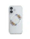 Buy Guess GUHMP16MHFWFCT Apple iPhone 16 Plus hardcase IML Flowers Wreath MagSafe transparent - GUE3638 - {ean13} - Home Screen Store Europe