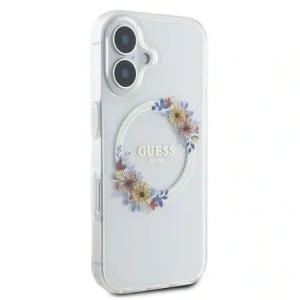Kup Guess GUHMP16MHFWFCT Apple iPhone 16 Plus hardcase IML Flori Coroană MagSafe transparent - GUE3638 - {ean13} - Sklep Home Screen