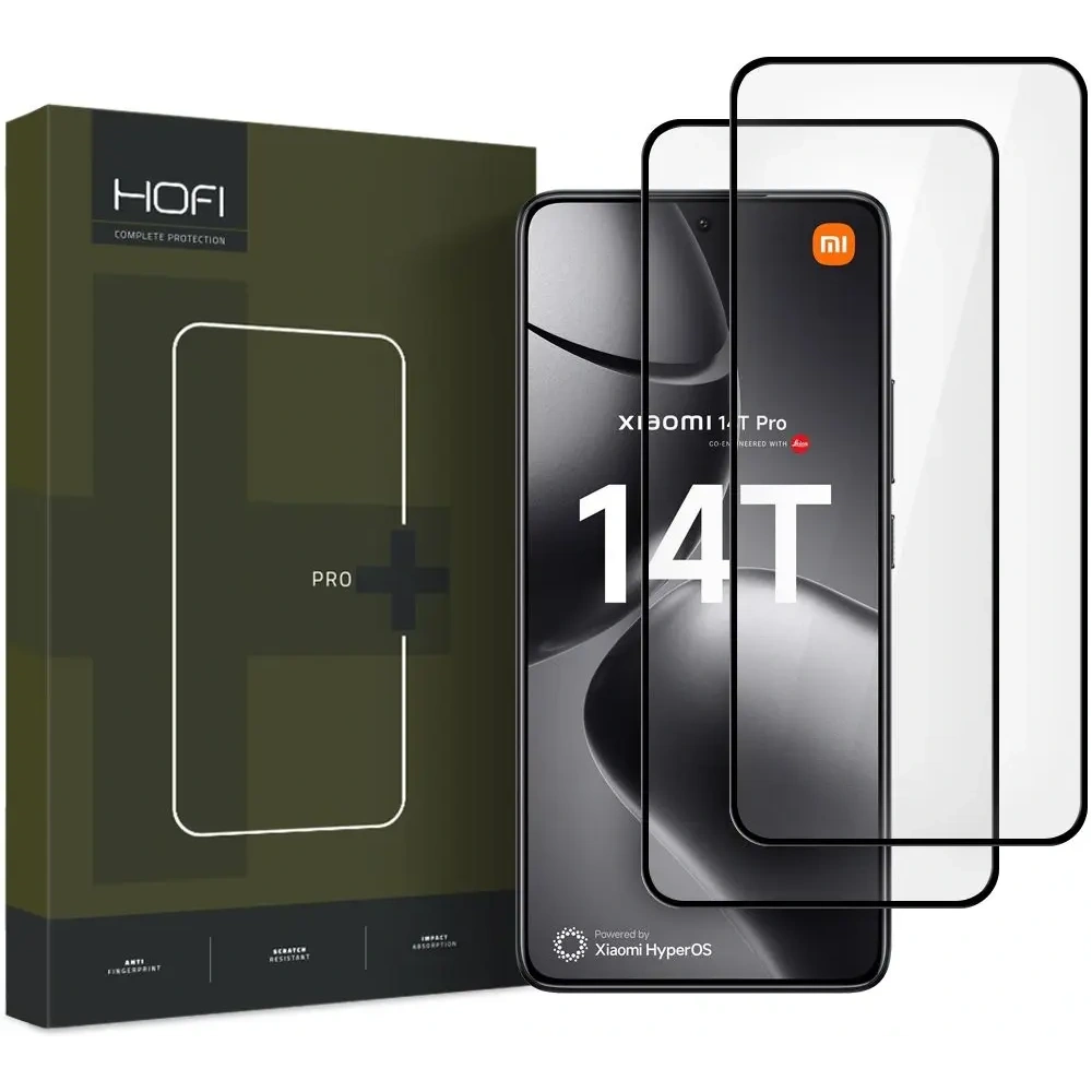 Szkło hartowane Hofi Glass Pro+ Xiaomi 14T / 14T Pro Black [2 PACK]