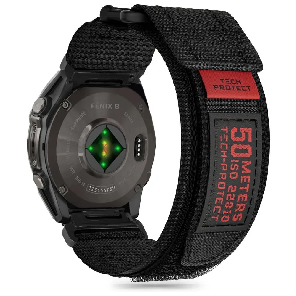 Pasek Tech-Protect Scout Pro Garmin Fenix 5 / 6 / 6 Pro / 7 / 8 47mm / E Black
