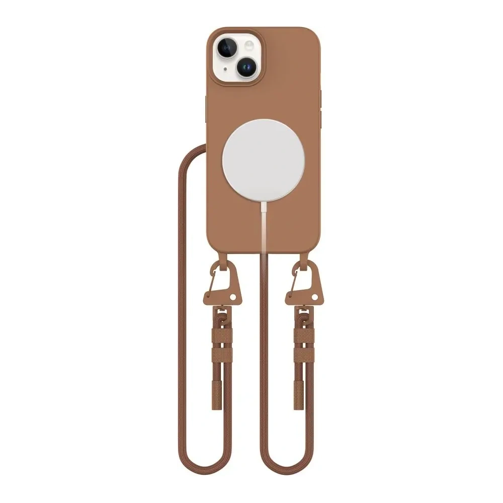 Etui Tech-Protect Magnecklace MagSafe Apple iPhone 14 Chocolate Brown