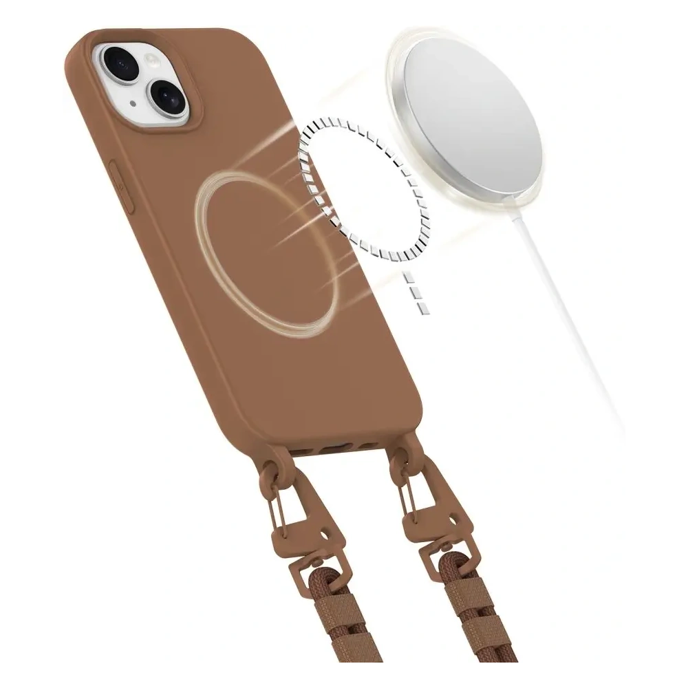 Etui Tech-Protect Magnecklace MagSafe Apple iPhone 14 Chocolate Brown