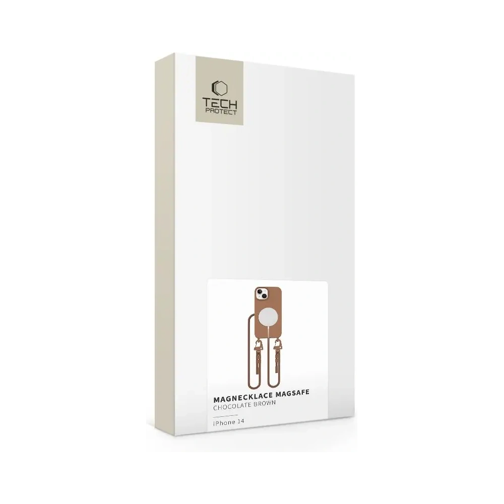 Etui Tech-Protect Magnecklace MagSafe Apple iPhone 14 Chocolate Brown