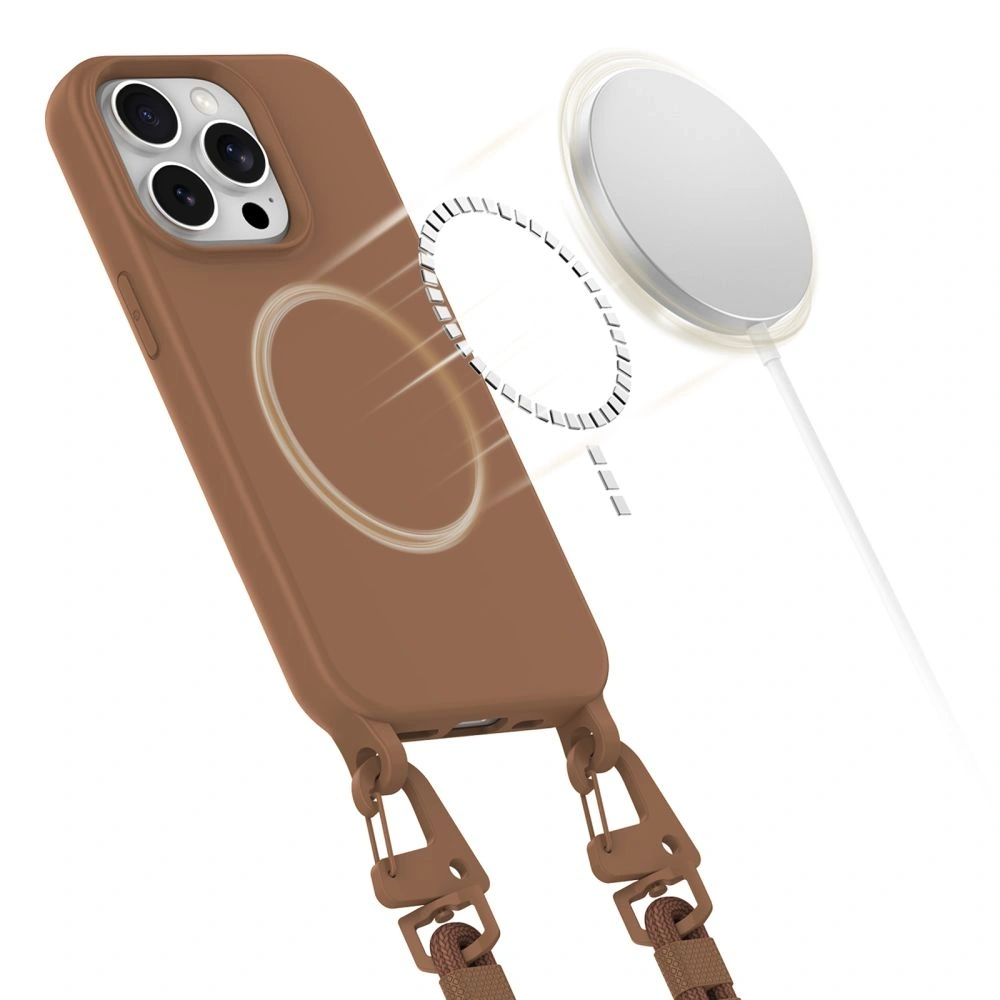 Etui Tech-Protect Magnecklace MagSafe Apple iPhone 14 Pro Chocolate Brown
