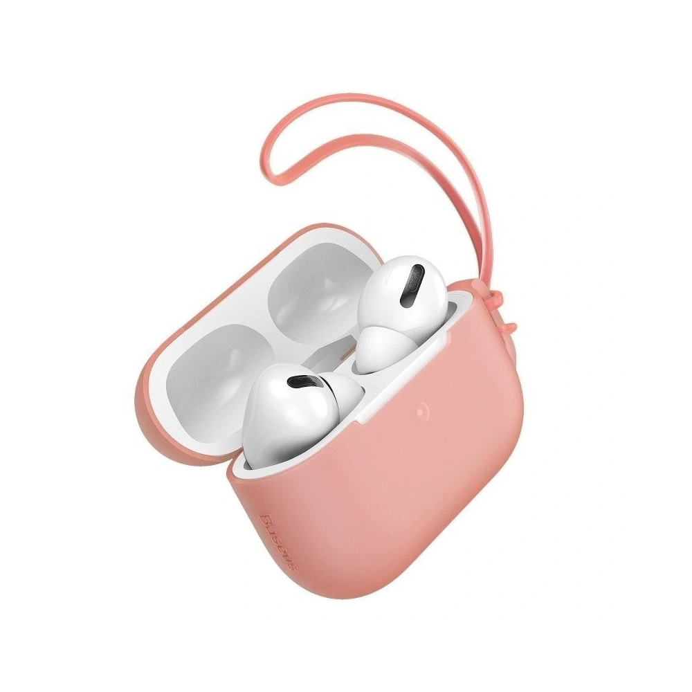 Etui Baseus Let's go Jelly Lanyard Apple AirPods Pro (pomarańczowe)