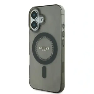 Kup Guess GUHMP16MPFTDTEK Apple iPhone 16 Plus Hardcase IML mit Rhinestones MagSafe schwarz - GUE3639 - {ean13} - Sklep Home Screen