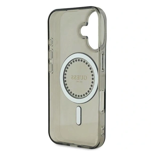 Buy Guess GUHMP16MPFTDTEK Apple iPhone 16 Plus hardcase IML Rhinestones MagSafe black - GUE3639 - {ean13} - Home Screen Store Europe
