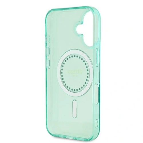 Buy Guess GUHMP16MPFTDTEN Apple iPhone 16 Plus hardcase IML Rhinestones MagSafe green - GUE3640 - {ean13} - Home Screen Store Europe