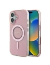 Buy Guess GUHMP16MPFTDTEP Apple iPhone 16 Plus hardcase IML Rhinestones MagSafe pink - GUE3641 - {ean13} - Home Screen Store Europe