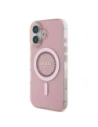 Buy Guess GUHMP16MPFTDTEP Apple iPhone 16 Plus hardcase IML Rhinestones MagSafe pink - GUE3641 - {ean13} - Home Screen Store Europe