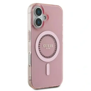 Kup Guess GUHMP16MPFTDTEP Apple iPhone 16 Plus hardcase IML Rhinestones MagSafe roz - GUE3641 - {ean13} - Sklep Home Screen